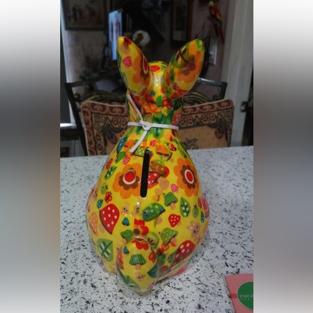 POMME PIDOU BUNNY COIN BANK - Picture 2 of 2
